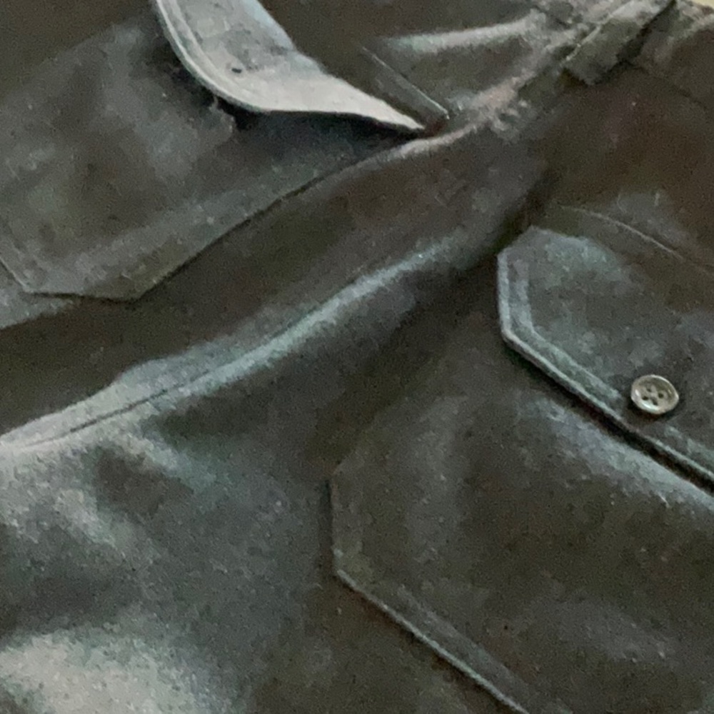 4/$20 Banana Republic Men’s Wool Blend Dress Pants 30x27 Gray Button Fly Hemmed - Picture 4 of 4